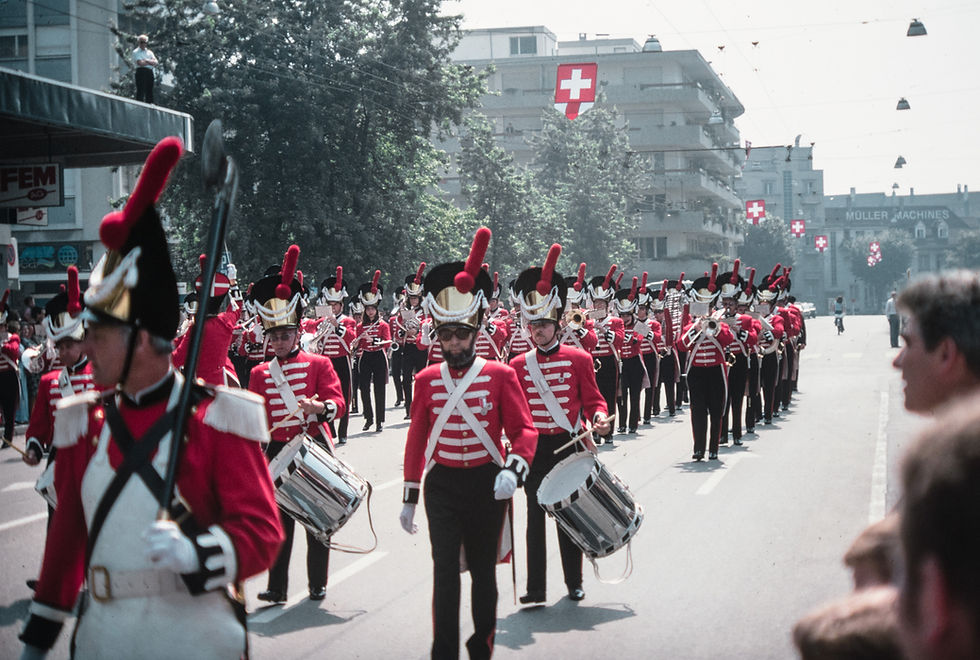 Impressioni della Festa federale della musica 1976 a Bienne  