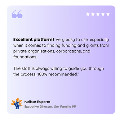 “Grant Central has proven to be an indispensable tool for our organization. The site's wea