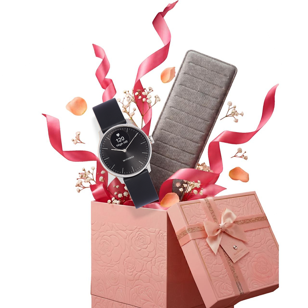 縮圖：2026 母親節全天候康健禮盒｜Withings ScanWatch Light 智能手錶 + Sleep 睡眠監測墊