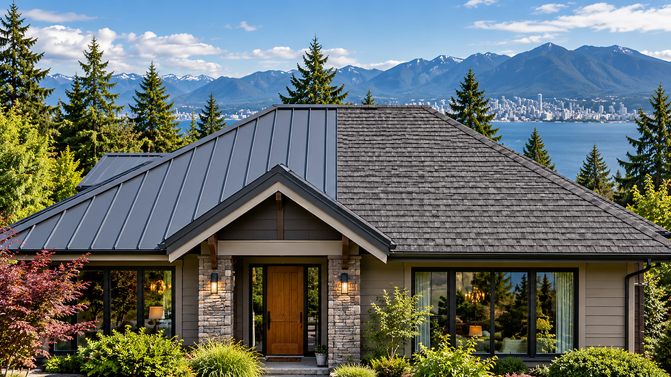 Metal roof vs. asphalt shingles cost in BC 50-year cost comparison