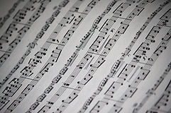 Sheet Music Close Up