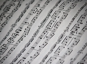 Sheet Music Close Up