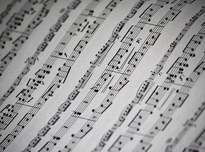 Sheet Music Close Up