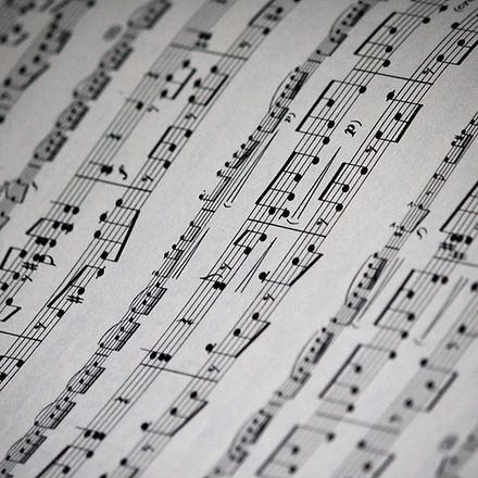 Sheet Music Close Up