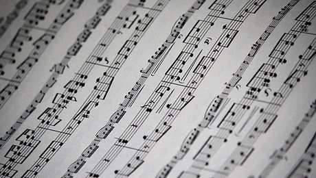 Sheet Music Close Up