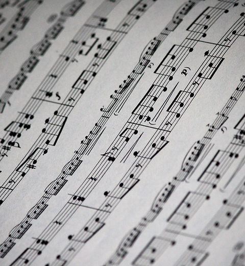 Sheet Music Close Up