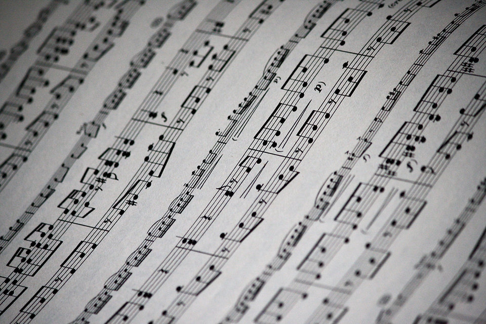 Sheet Music Close Up