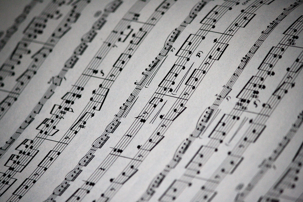 Sheet Music Close Up