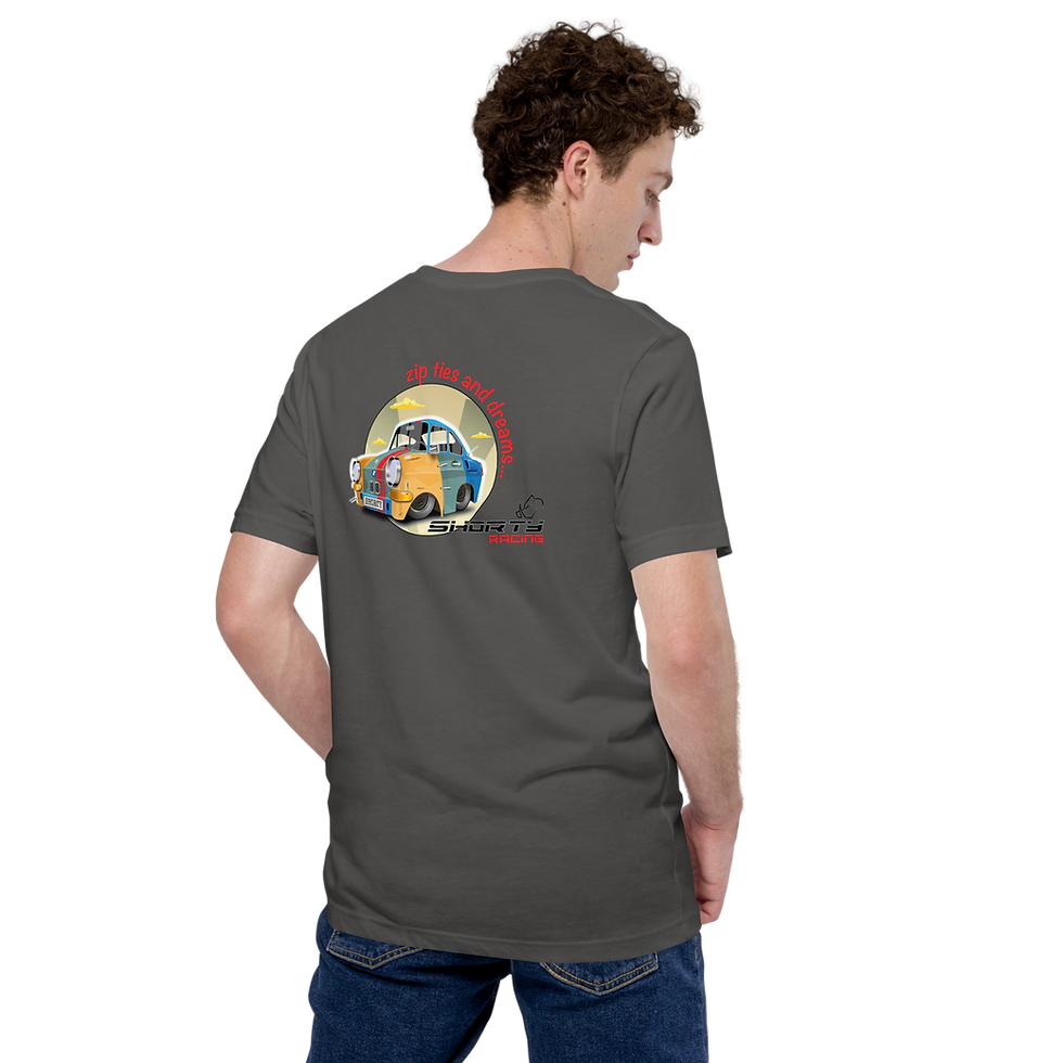 Thumbnail: Shorty Racing Zip Ties and Dreams Unisex t-shirt