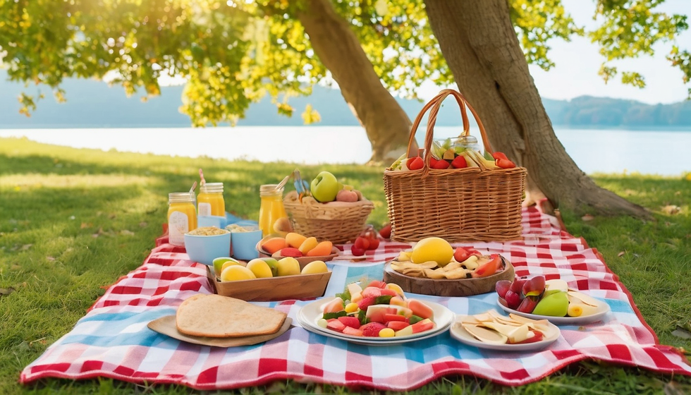 Lakeside Family Picnic Reunion