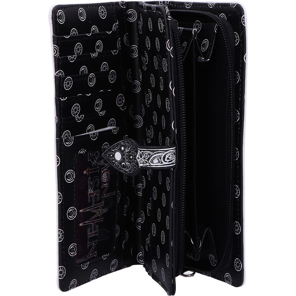 Thumbnail: WHITE SPIRIT BOARD EMBOSSED PURSE 18.5CM