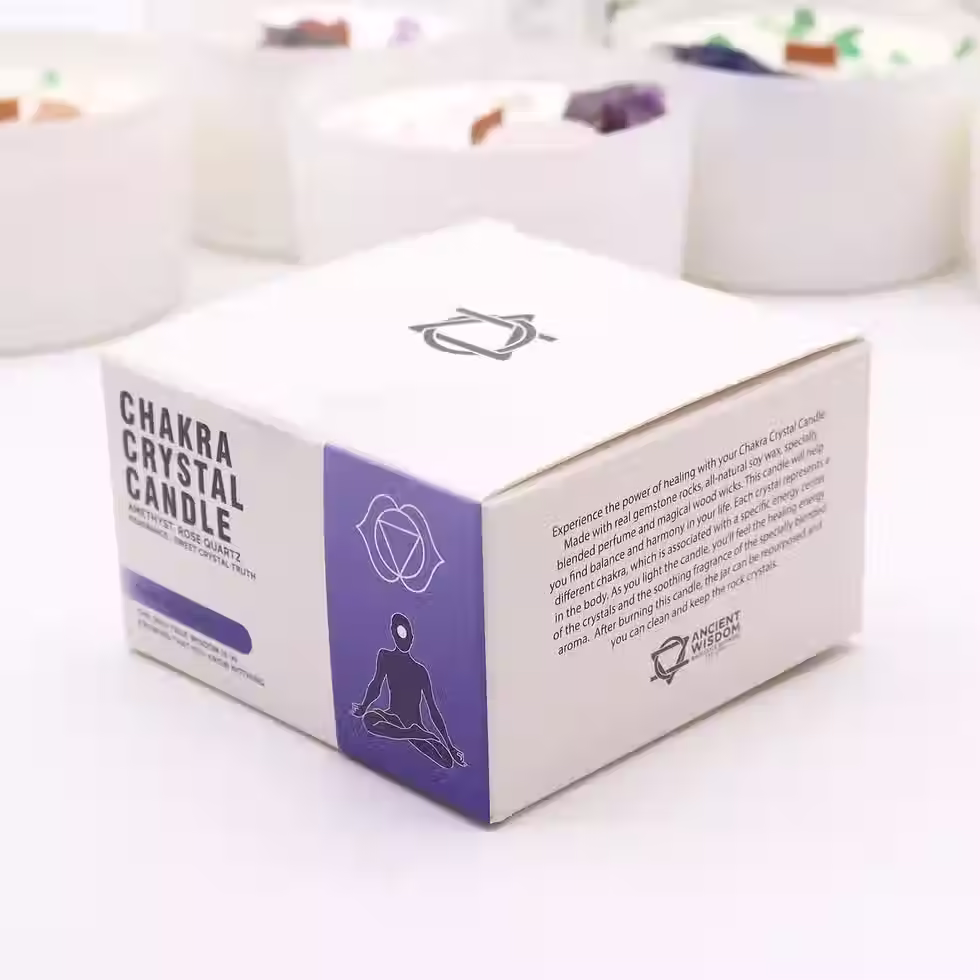 Thumbnail: CHAKRA CRYSTAL CANDLE -THIRD EYE