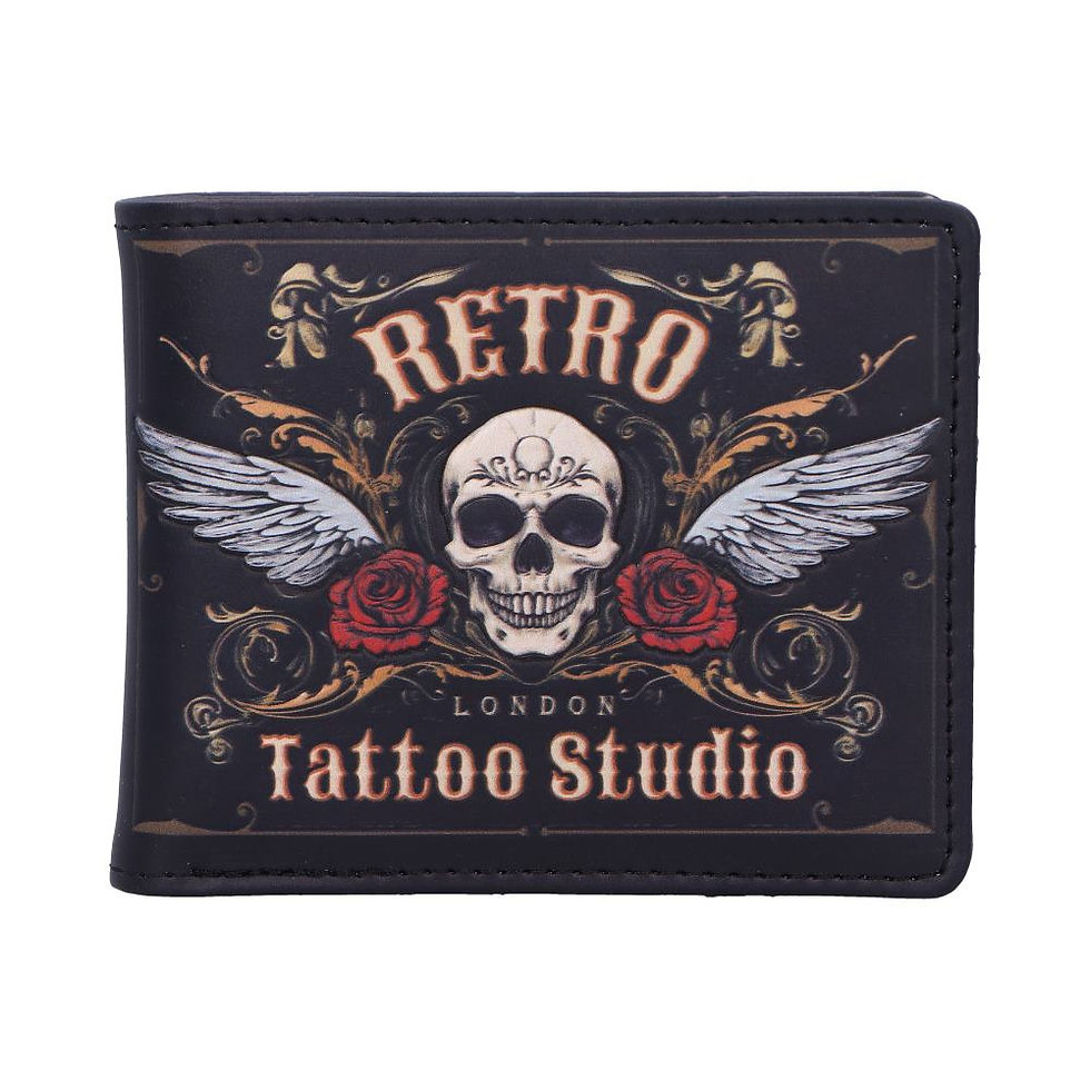 Thumbnail: RETRO TATTOO SKULL WALLET