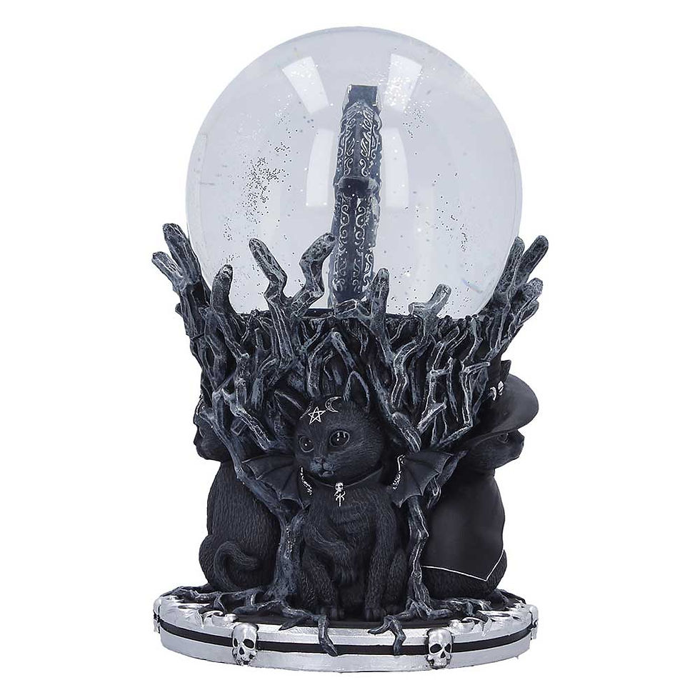 Thumbnail: CULT CUTIES CIRCLE OF MISCHIEF SNOWGLOBE 18cm