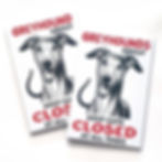Thumbnail: Greyhound(s) About Sticker or Sign