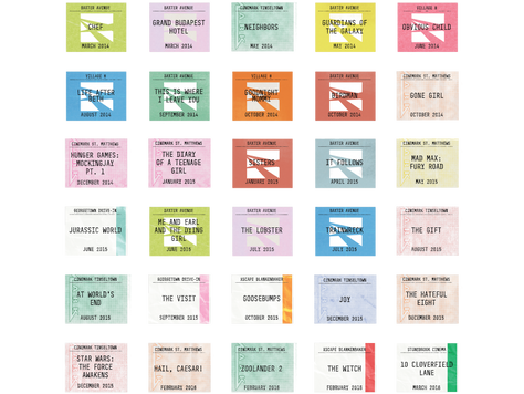 Movie Date Archive Art Project