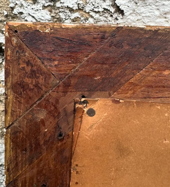 Thumbnail: Antique Gilt Wood Framed Mirror