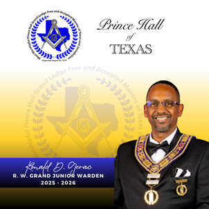 Right Worshipful Grand Junior Warden | 2025 - 2026

Ronald D. Gerac