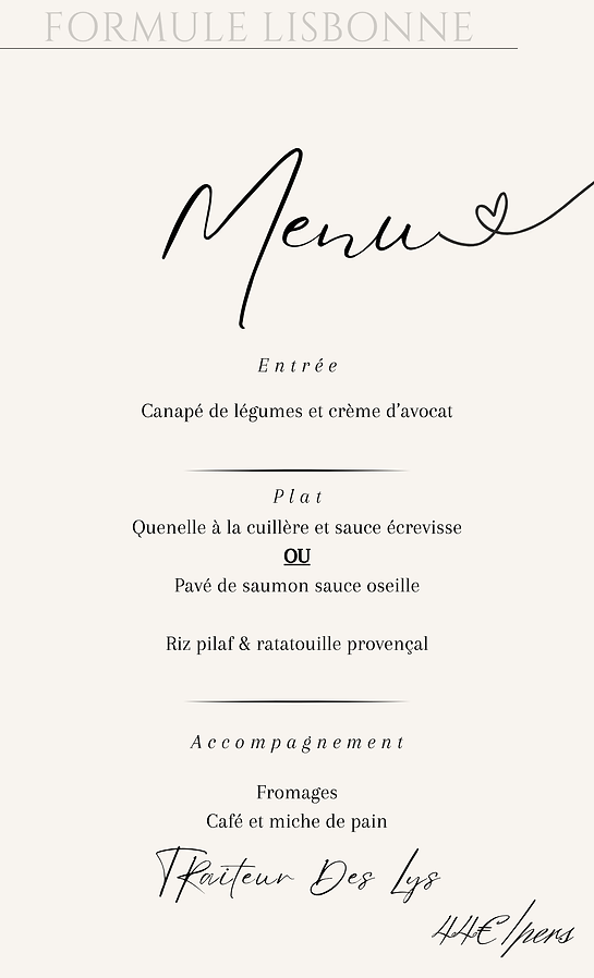 menu lisbonne