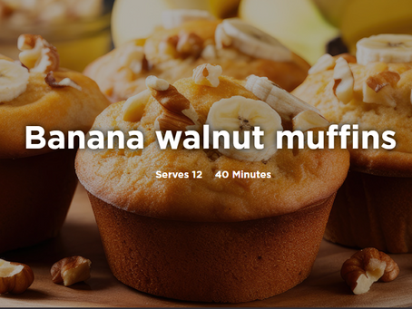 Walnut & Banana Muffins