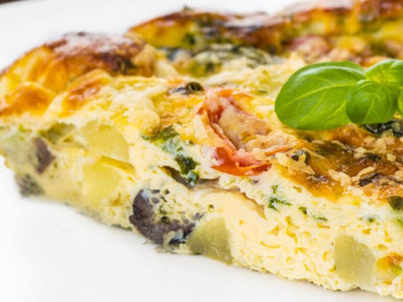 Zucchini Frittata and Chips