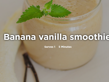 Banana & Vanilla Smoothie