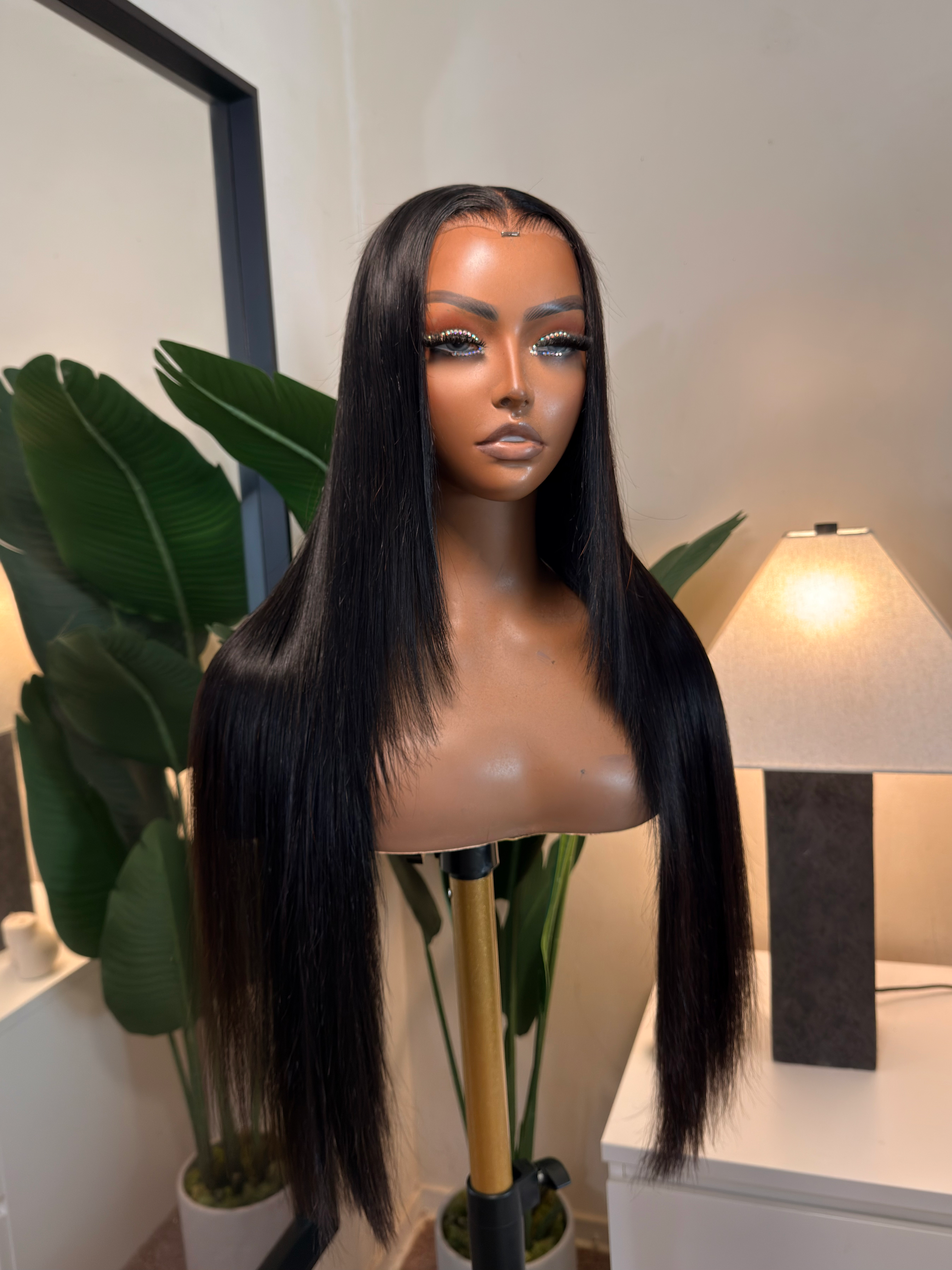 Refurbished HD straight wig 