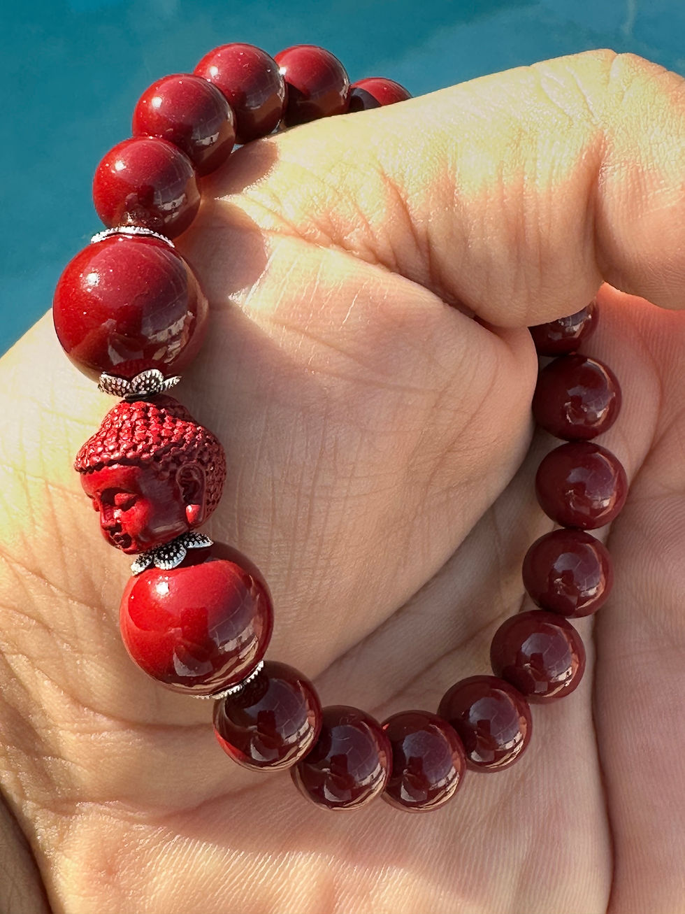 Thumbnail: Buddha Cinnabar Bracelet