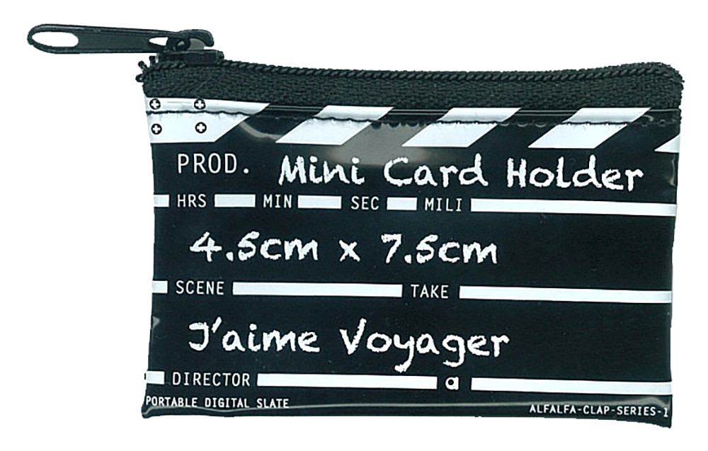 Director clap Mini card holder - Black