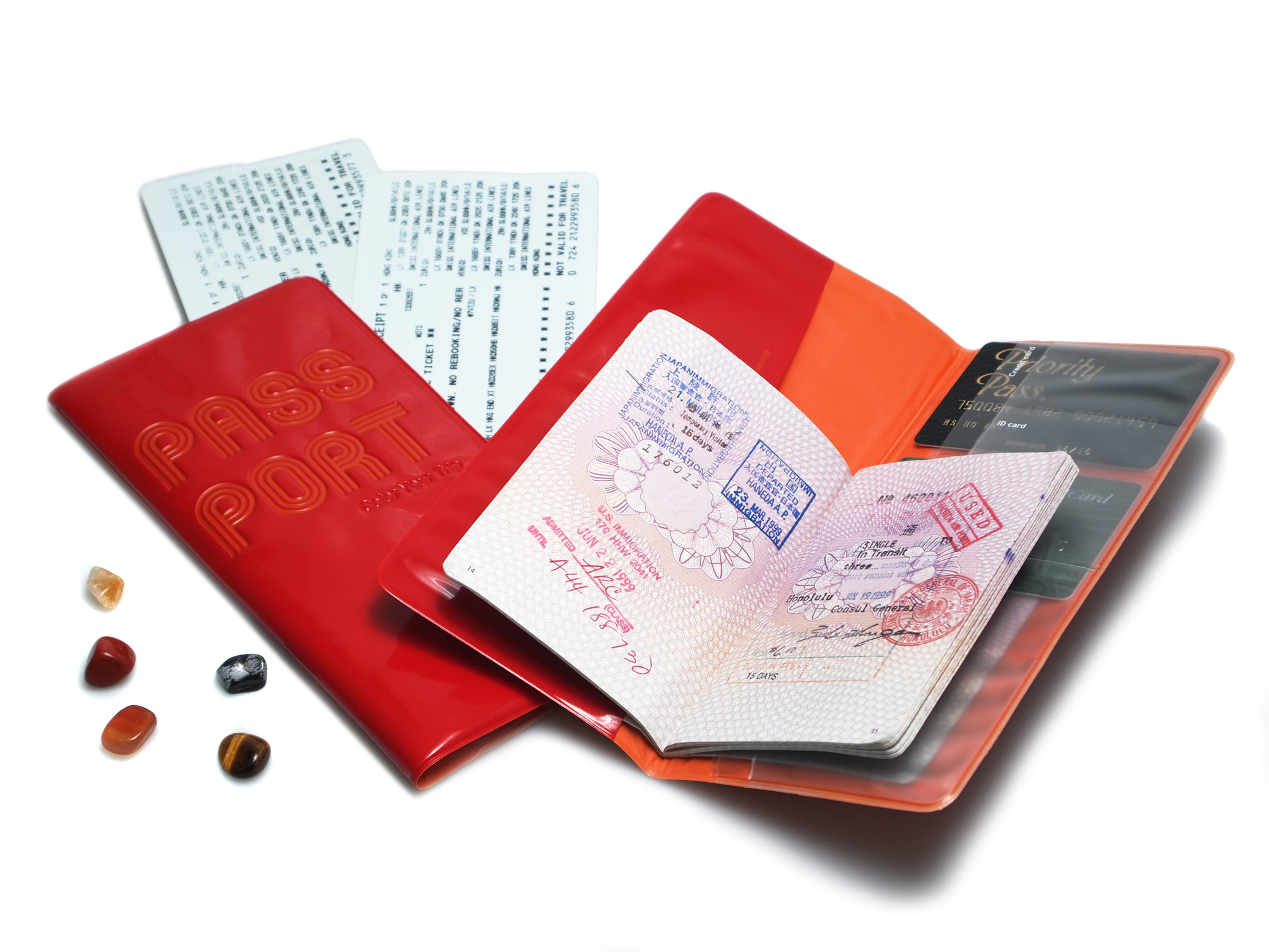 Rollog Jet Boarding Passport Holder - Red