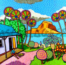 Zafer painting from Mauritian artist Pascal Lagesse - Unavailable