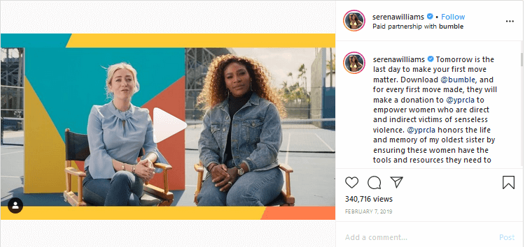 Bumble instagram