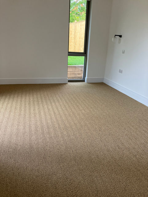 Natural Ca-RPET Herringbone Faux Sisal 