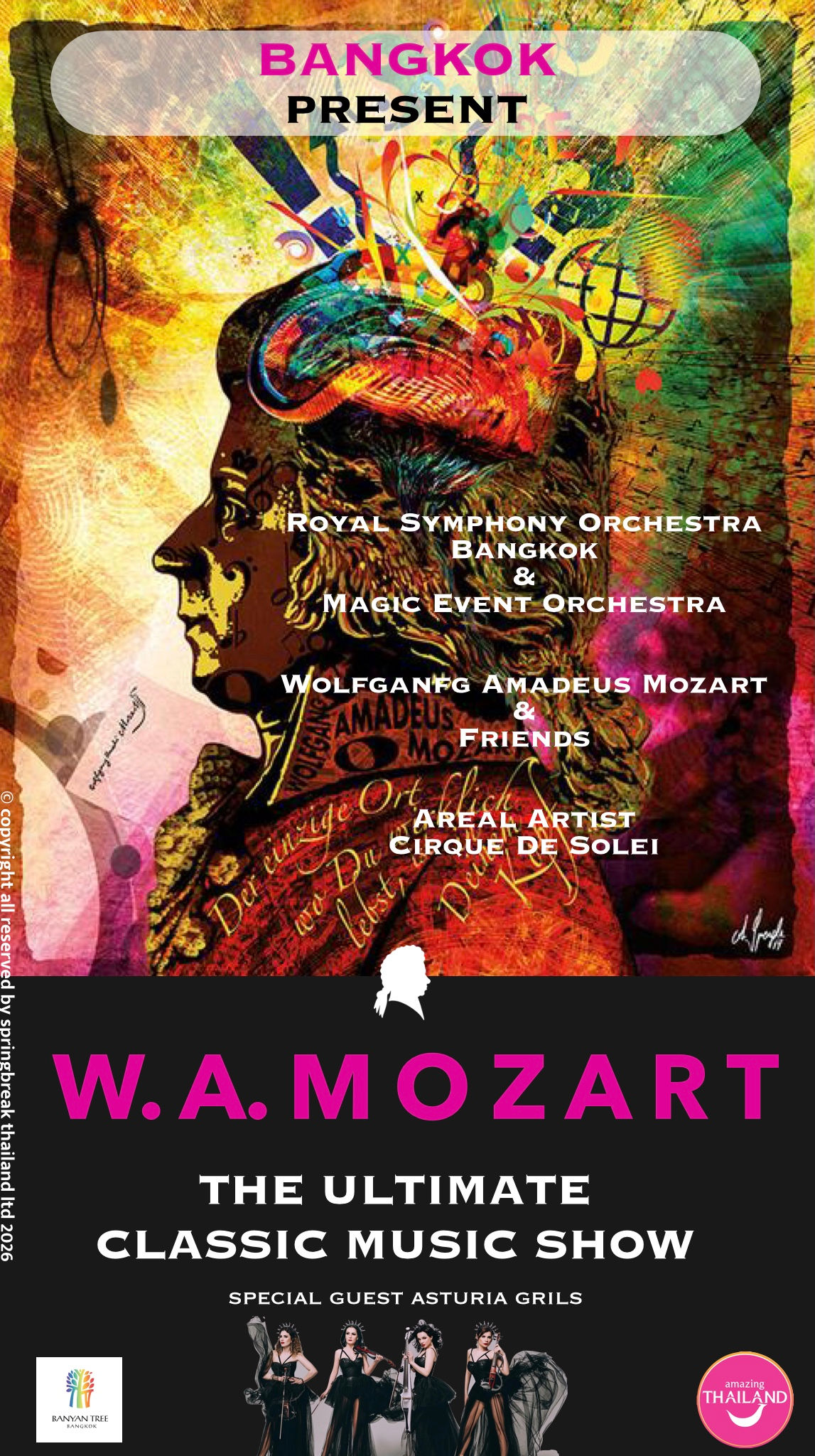 Wolfgang Amadeus Mozart Classic Show Bangkok