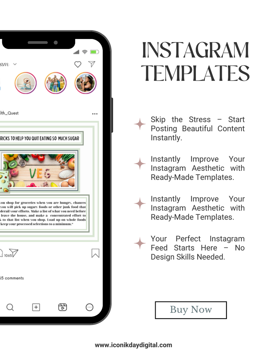 Thumbnail: (PK1) 16 Health Care Canva Instagram Templates