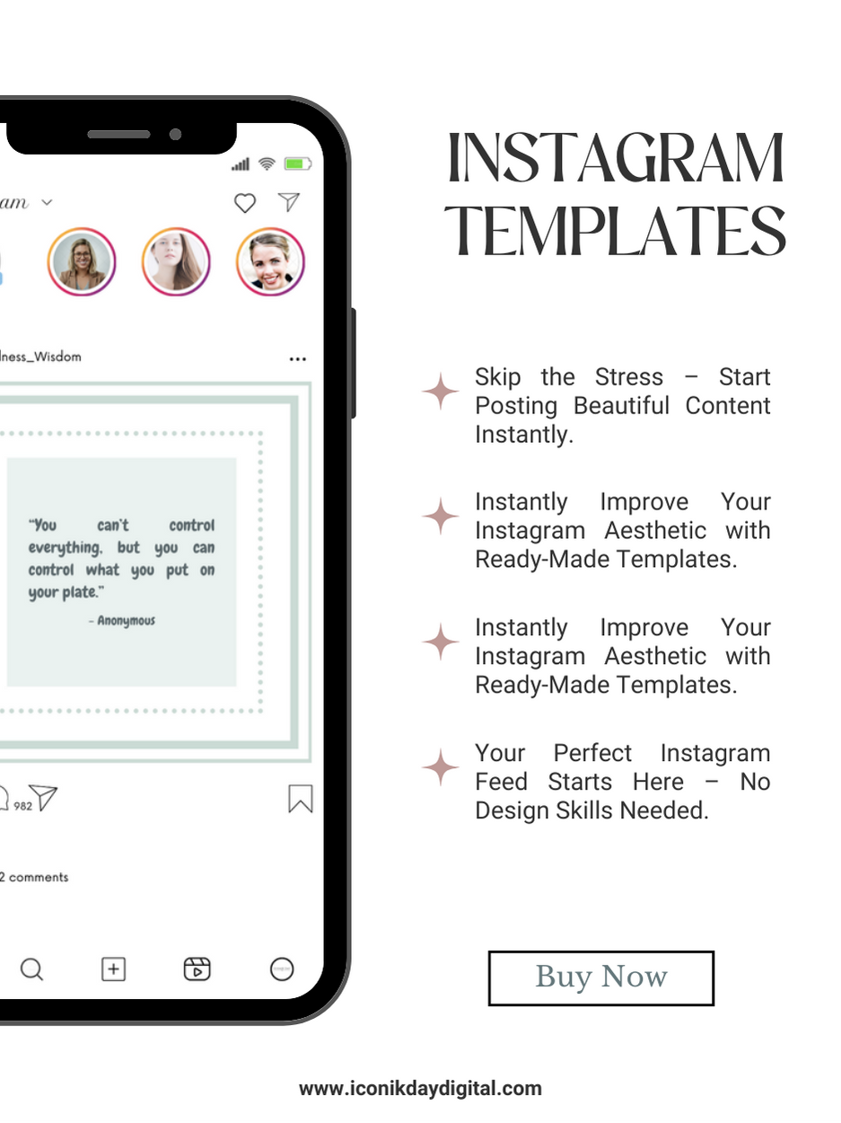 Thumbnail: (PK1) 48 Health Instagram Quotes –  Editable Canva Templates | Ready-to-Use