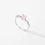 Thumbnail: Elegant “Pink Crystal Heart” Sterling Silver Ring