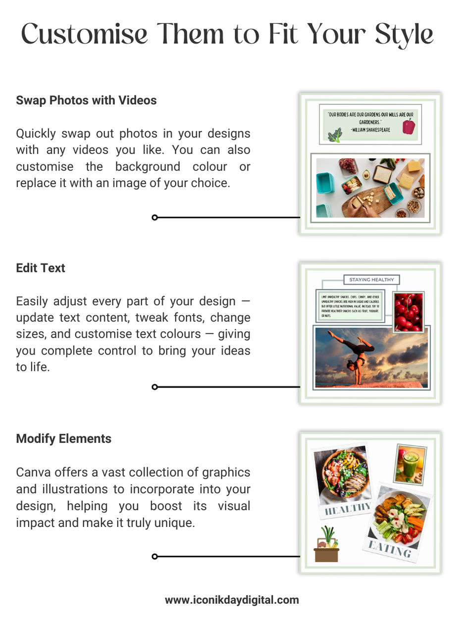 Thumbnail: (PK1) 16 Health Care Canva Instagram Templates