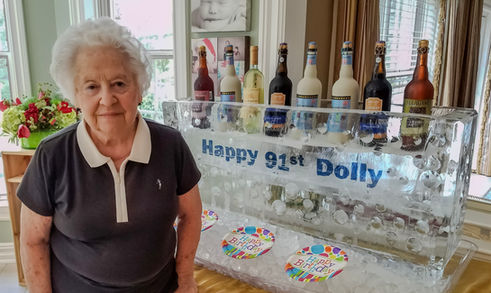 Birthday Ice Bar with Custom Writing