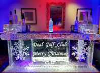 Holiday Ice Bar with Custom Company Lettering