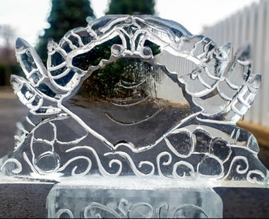 Blue Crab Ice Sculpture