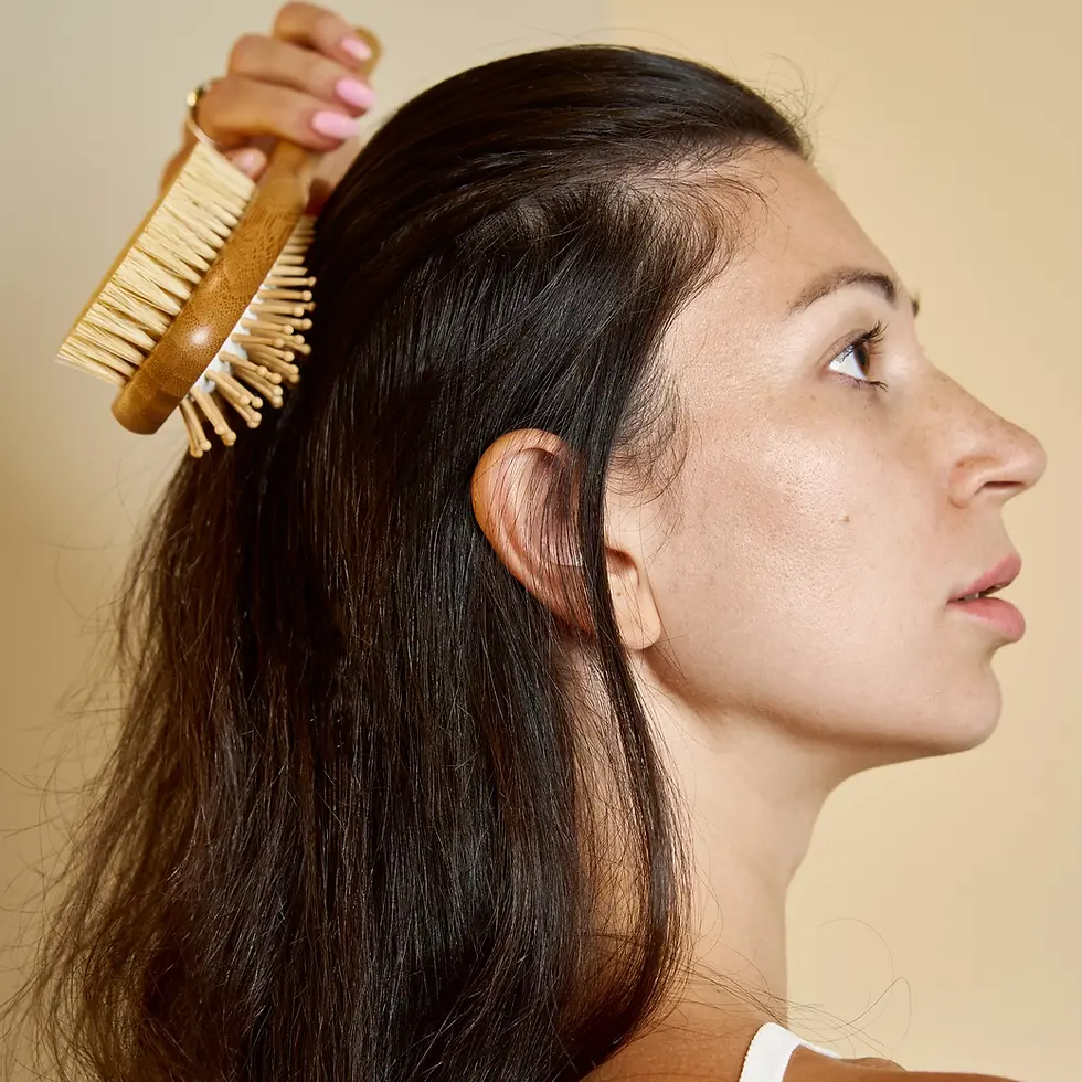 Thumbnail: Bamboo Two Sided Hairbrush