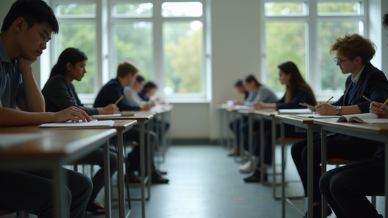 Educational setting where aspiring real estate agents learn