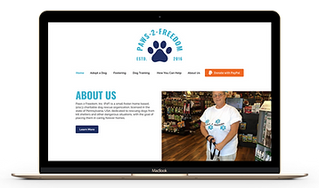 Paws 2 Freedom Homepage