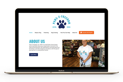 Paws 2 Freedom Homepage