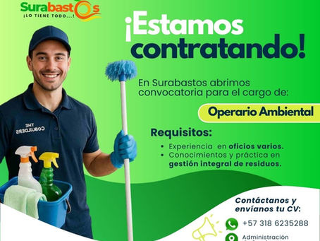 🌱✨ Únete a nuestro equipo en Surabastos