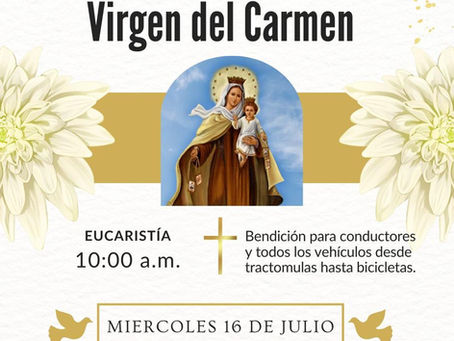 🚗✨ ¡Acompáñanos a la Misa de la Virgen del Carmen en Surabastos! ✨🚛