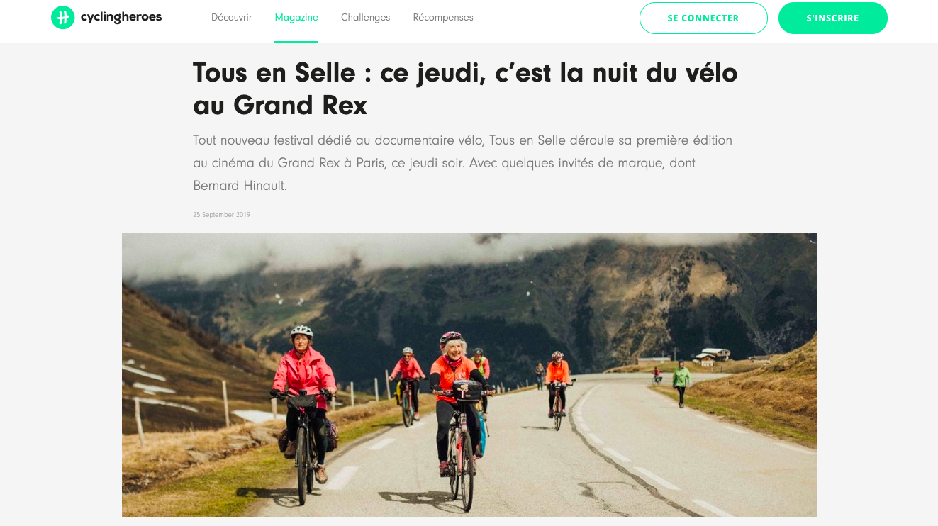 Cyclingheroes - Septembre 2019