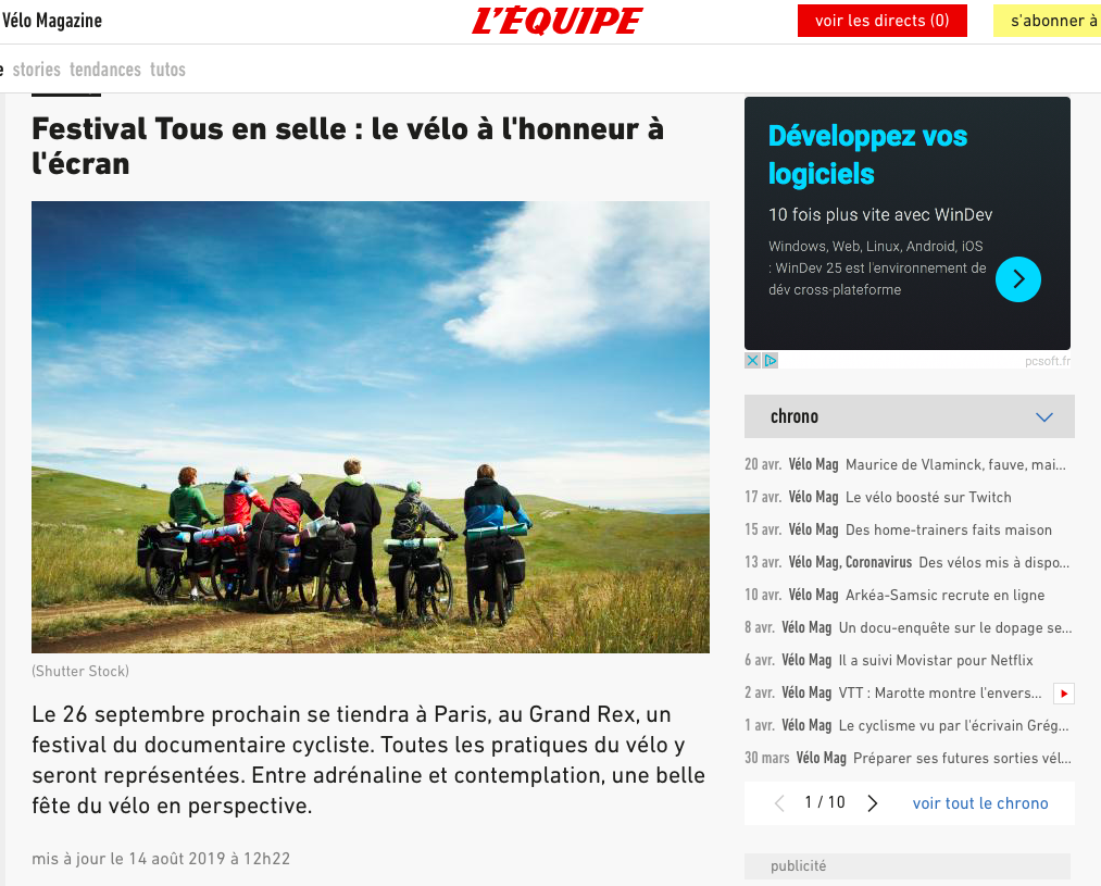 L'ÉQUIPE - Août 2019