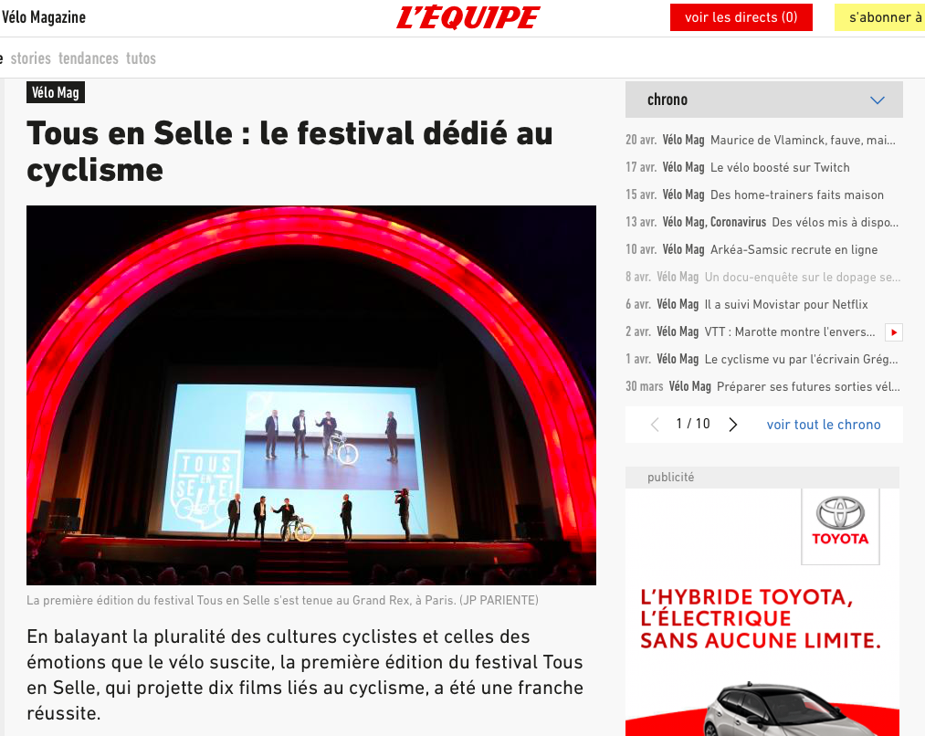 L'ÉQUIPE - Septembre 2019